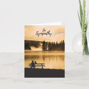 Sympathekarte für Haustiere - Beileid Rainbow Cat Karte