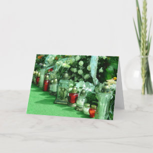 Sympathekarte Polnische Beerdigung BLANK INSIDE Karte