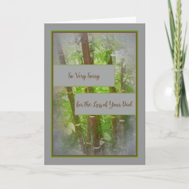 Sympathiekarte für einen Vater Karte (Vorderseite)