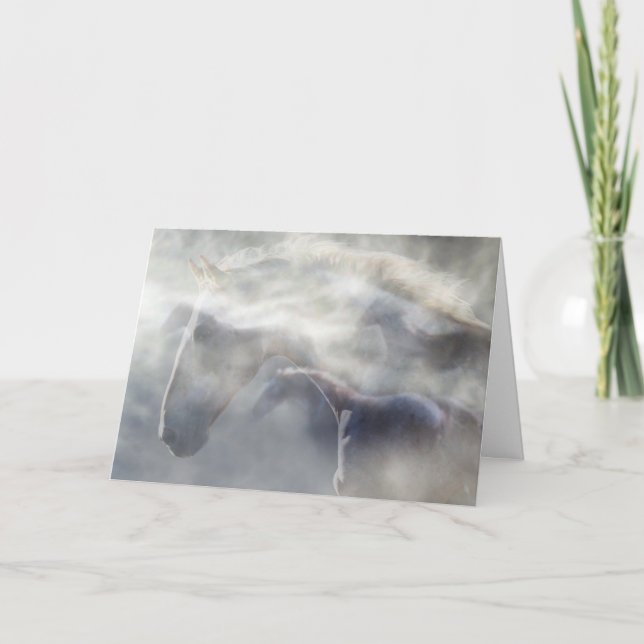 Sympathiekarte für Pferde/Pferde Karte (Vorderseite)