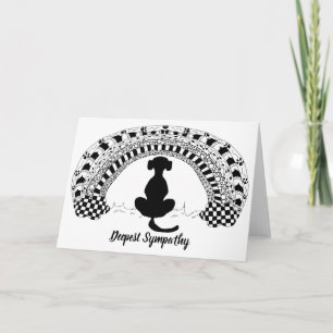 Sympathiekarte für Verlust des Heimtieres Karte