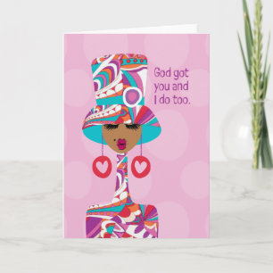 Sympathiekarte - Gott got Ihnen und ich tun auch Dankeskarte