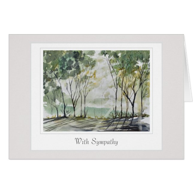 Sympathiekarte mit einem gekümmert (Vorderseite (Horizontal))