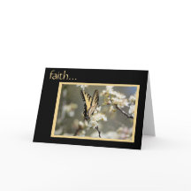 Sympathiekarte: Schmetterling und Vers über den Gl