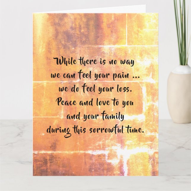 Sympathiekarte von dalDesignNZ Karte (Vorderseite)