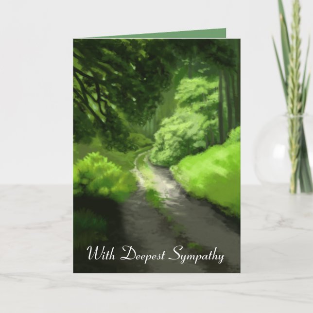 Sympathiekarte von eins: Schwümperwaldszene Karte (Vorderseite)