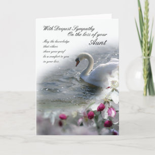 Sympathischer Verlust der Tante Karte