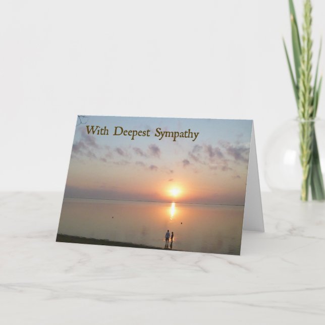 Sympathy Card - Am Strand Karte (Vorderseite)