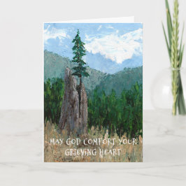 Sympathy Card Bergbaum Karte