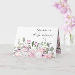 Sympathy Card Floral Karte