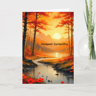 Sympathy Card for a Mom with Sunset Karte