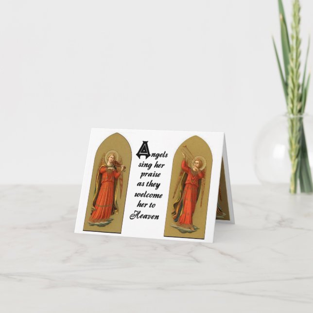 Sympathy card for Female Family Member Dankeskarte (Vorderseite)