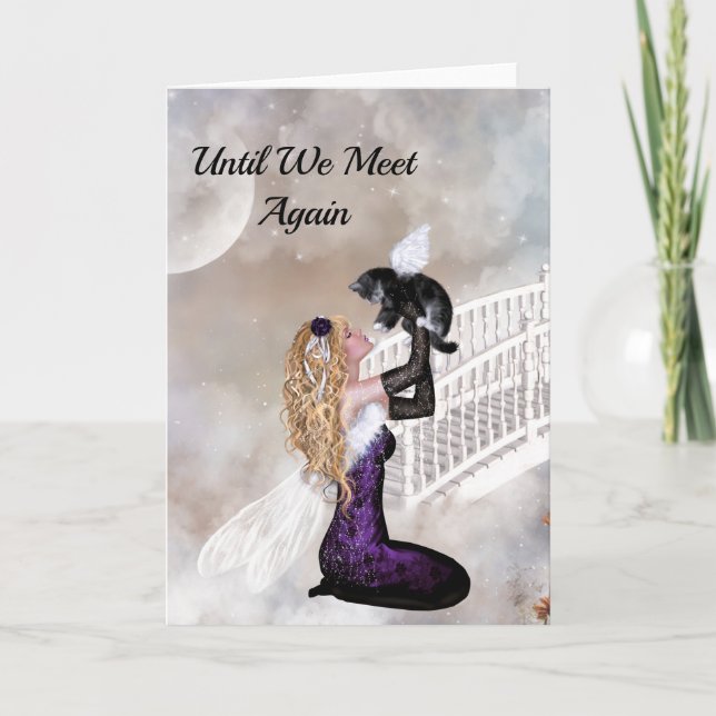 Sympathy Card für den Verlust einer Katze Karte (Vorderseite)