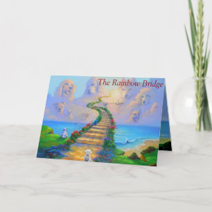 Sympathy Card für verstorbene Hunde. Karte