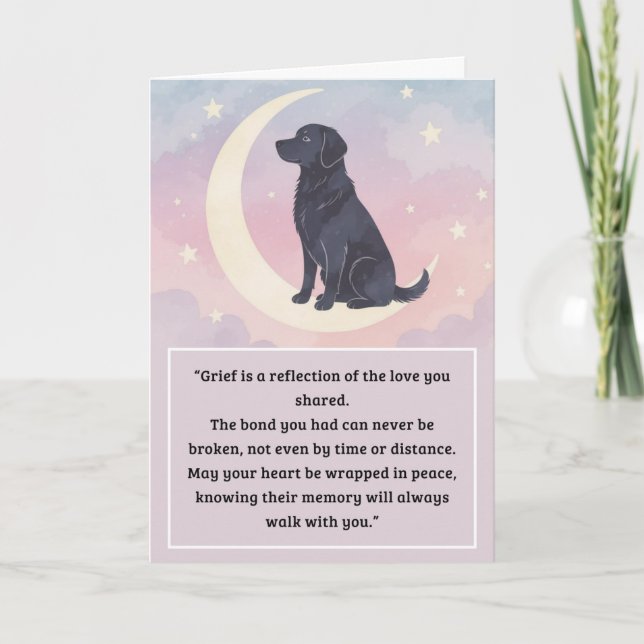 Sympathy-Card-Mondhund-Serie Karte (Vorderseite)