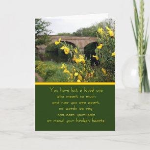 Sympathy Card River View Karte