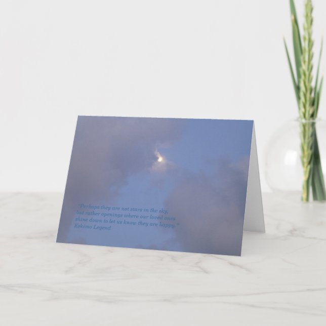 Sympathy Card - Sterne im Himmel Karte (Vorderseite)