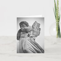 Sympathy Card Stone Angel 2 Bilder BLANK INSIDE