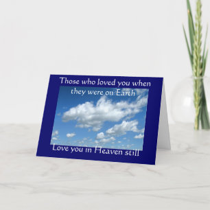 Sympathy Card: (Those who loved you) Karte