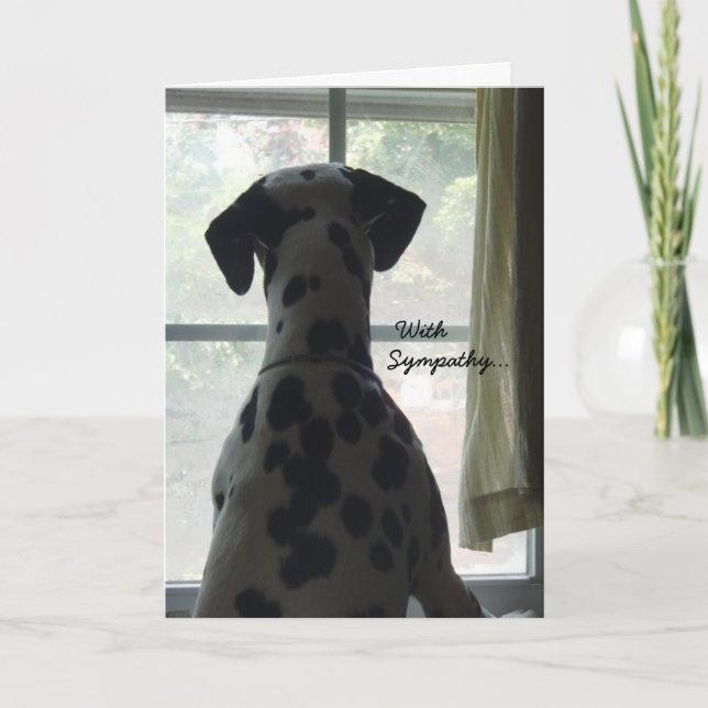 Sympathy Card — Verlust des Hundes Karte (Vorderseite)