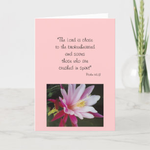 SYMPATHY CARD W/PSALM 34:18 KARTE