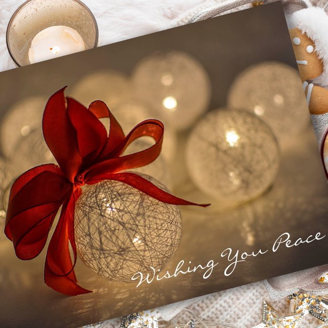 Sympathy Cards Weihnachten | Frieden wünschen (Wishing You Peace, Thinking of You Christmas Sympathy Card)