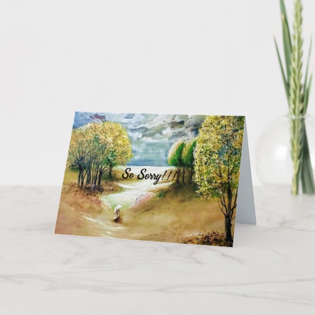 SYMPATHY-KARTE FÜR DEN VERLUST VON PET/HUND DANKESKARTE (Vorderseite)