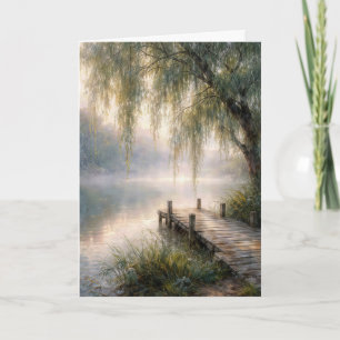Sympathy Lake Dock mit Weidenbaum Karte
