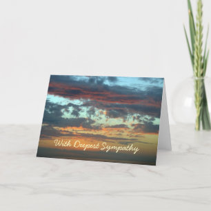 Sympathy sunset clouds karte