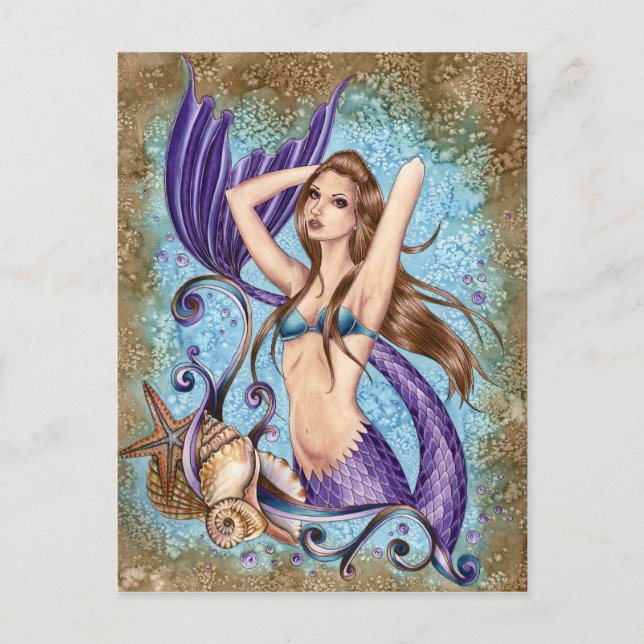 Symphoni - Ocean Mermaid Postcard Postkarte (Vorderseite)