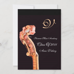 SYMPHONIA  KLASSISCHE MUSIK ABSOLUTORIUM MONOGRAMM EINLADUNG