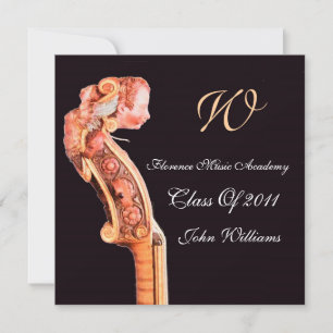 SYMPHONIA  KLASSISCHE MUSIK ABSOLVENTEN MONOGRAMM  EINLADUNG