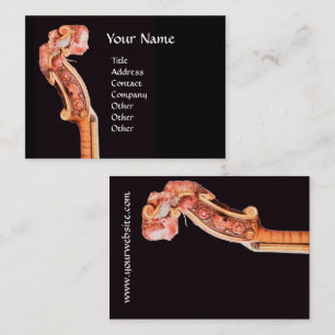 SYMPHONIA/KLASSISCHE MUSIK rotbraunes Schwarzes Visitenkarte