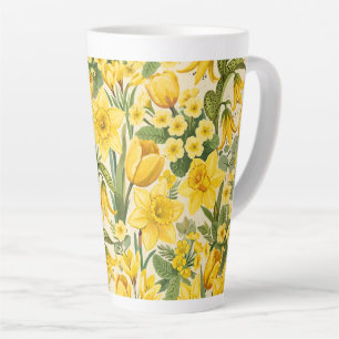 Symphonie der gelben Frühlingsblumen Milchtasse