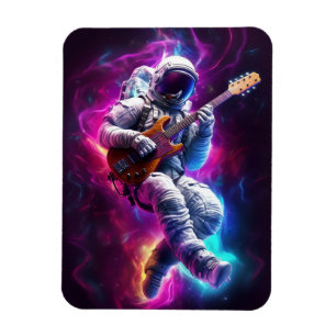Symphonie der Leere Neon-Cyberpunk-Astronaut Magnet