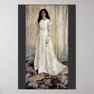 Symphonie-NO1 in Wiess Mädchen im Weiß durch Jam Poster