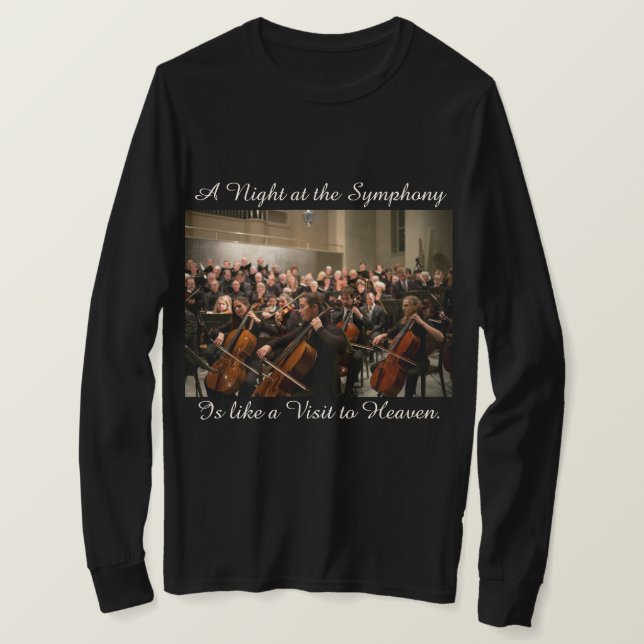 Symphonie-Orchester-Foto-Zitat-T - Shirt (Design vorne)