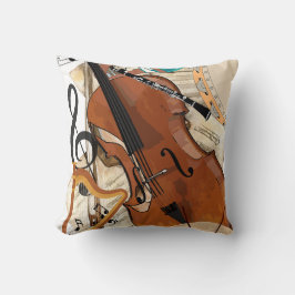 Symphonie von Instrumenten Kissen