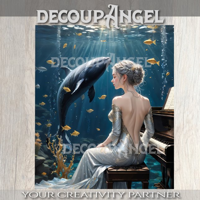 Symphony - Deep Ocean - Decoupage - Seidenpapier (Von Creator hochgeladen)