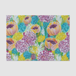 Symphony Hydrangea Poppy Blumenpapier Seidenpapier