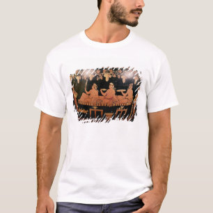 Symposium, das drei Männer spielen cottabos zeigt T-Shirt