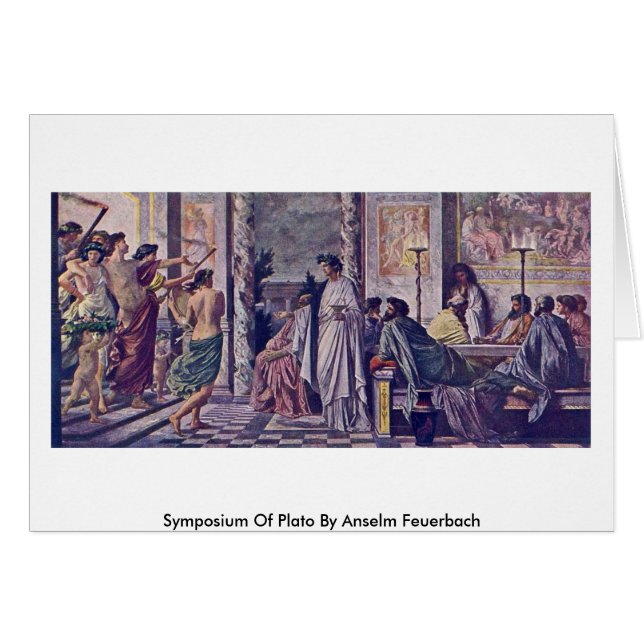 Symposium von Plato durch Anselm Feuerbach (Vorderseite (Horizontal))