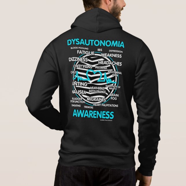 Symptome...Dysautonomie Hoodie (Rückseite)