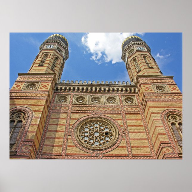Synagoge, Budapest, Ungarn Poster (Vorne)