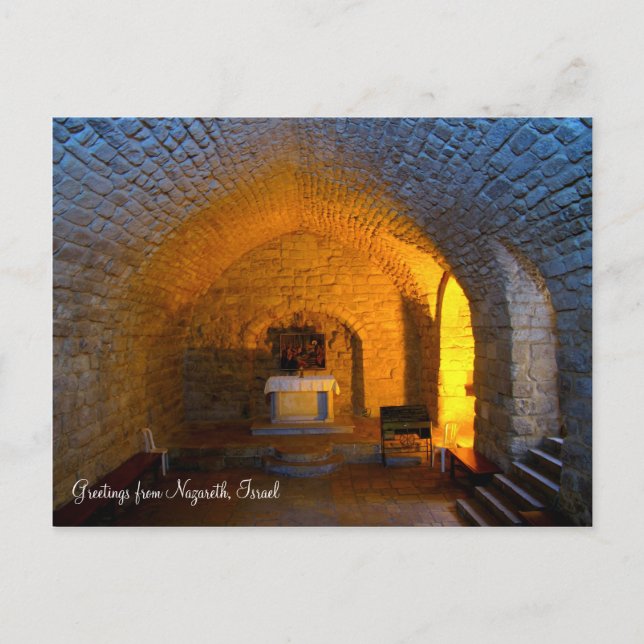 Synagoge-Kirchen-Postkarte Postkarte (Vorderseite)