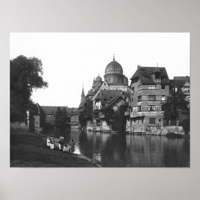 Synagoge Nürnberg, c.1910 Poster (Vorne)