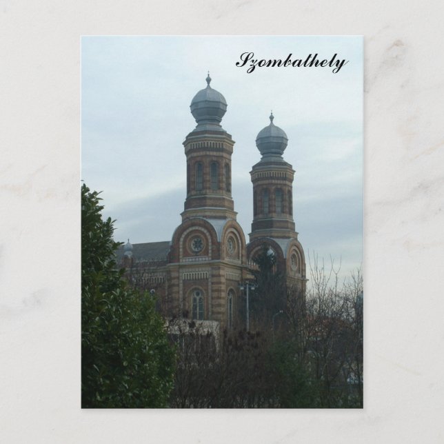 Synagoge Postkarte (Vorderseite)