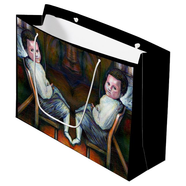 Synästhesie Große Geschenktüte (Vorderseite Schrägansicht)