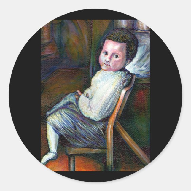 Synästhesie Runder Aufkleber (Vorderseite)