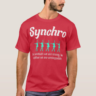 Synchronisierte Abbildung Skaten Ice Skater 2 T-Shirt